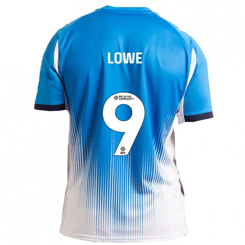 Danxen Kinderen Nathan Lowe #9 Blauw Wit Thuisshirt Thuistenue 2025/26 T-Shirt