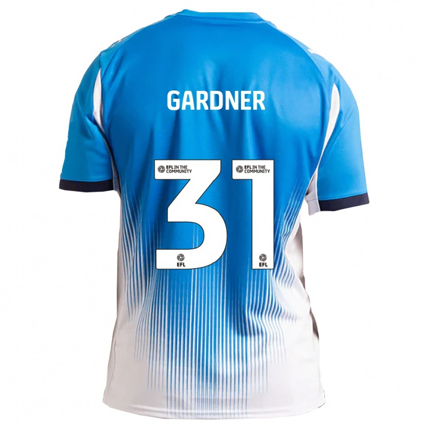 Danxen Kinderen Che Gardner #31 Blauw Wit Thuisshirt Thuistenue 2025/26 T-Shirt