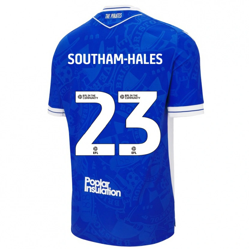 Danxen Kinderen Macauley Southam-Hales #23 Blauw Wit Thuisshirt Thuistenue 2025/26 T-Shirt