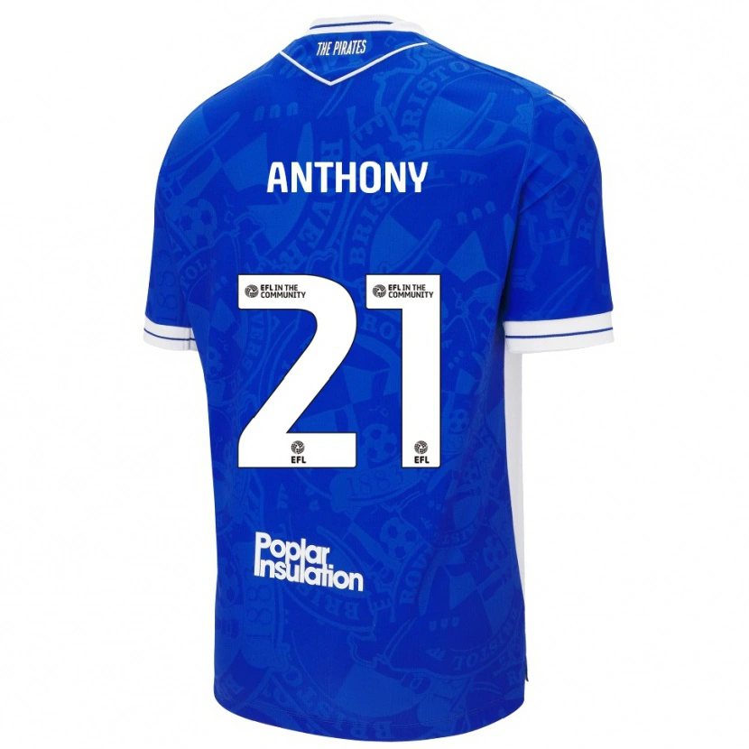Danxen Kinderen Micah Anthony #21 Blauw Wit Thuisshirt Thuistenue 2025/26 T-Shirt