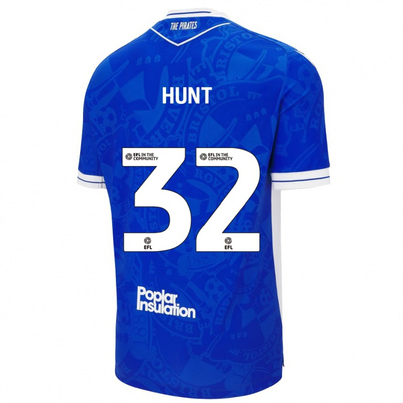 Danxen Kinderen Jack Hunt #32 Blauw Wit Thuisshirt Thuistenue 2025/26 T-Shirt