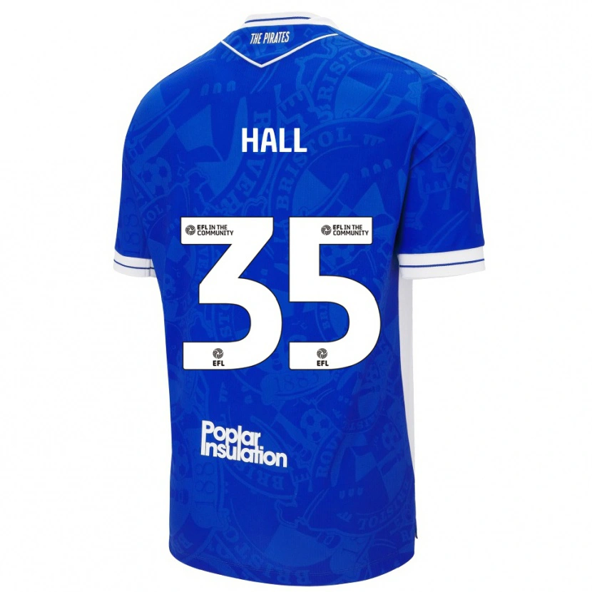 Danxen Kinderen Matt Hall #35 Blauw Wit Thuisshirt Thuistenue 2025/26 T-Shirt
