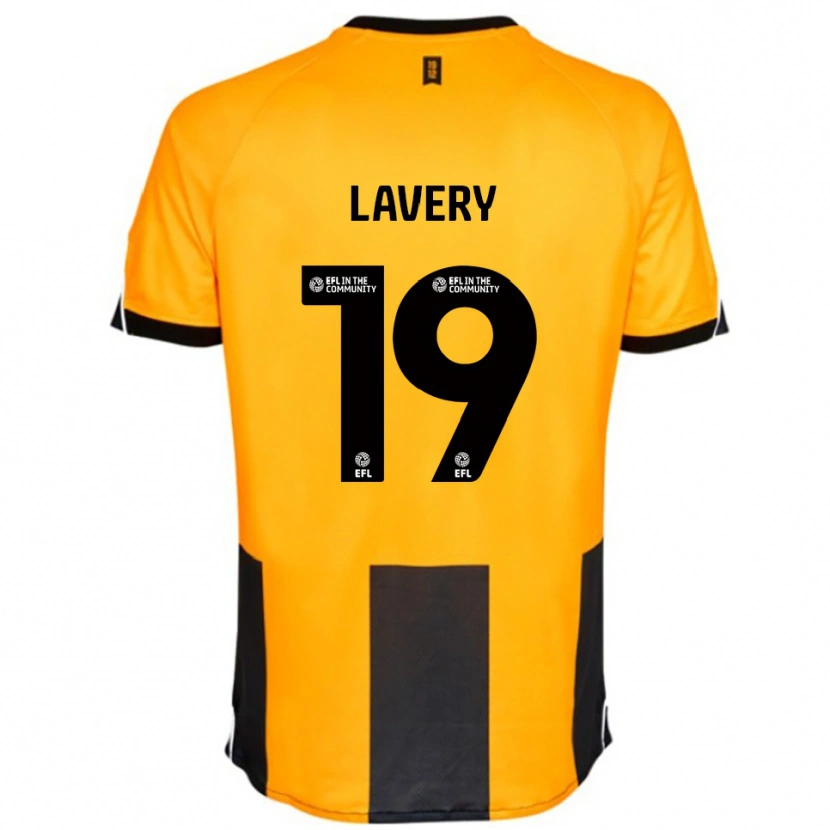 Danxen Kinderen Shayne Lavery #19 Oranje Zwart Thuisshirt Thuistenue 2025/26 T-Shirt