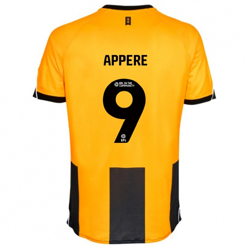 Danxen Kinderen Louis Appéré #9 Oranje Zwart Thuisshirt Thuistenue 2025/26 T-Shirt
