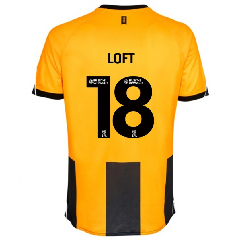 Danxen Kinderen Ryan Loft #18 Oranje Zwart Thuisshirt Thuistenue 2025/26 T-Shirt