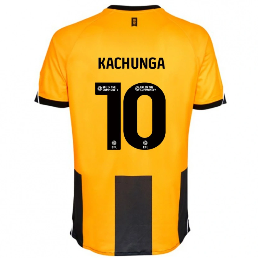 Danxen Kinderen Elias Kachunga #10 Oranje Zwart Thuisshirt Thuistenue 2025/26 T-Shirt