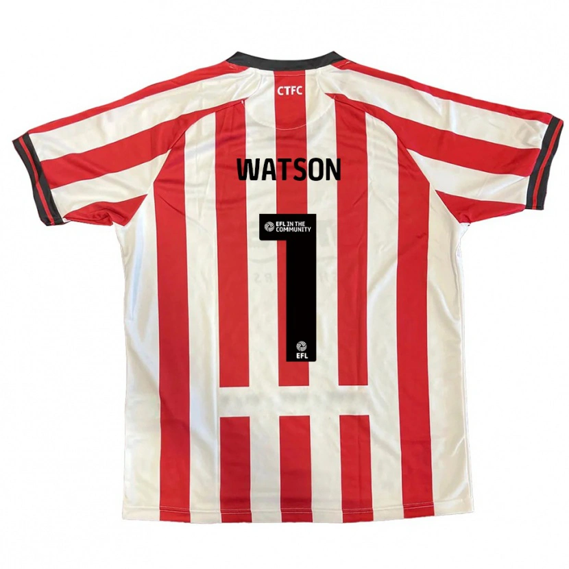 Danxen Kinderen Aimee Watson #1 Rood Wit Zwart Thuisshirt Thuistenue 2025/26 T-Shirt