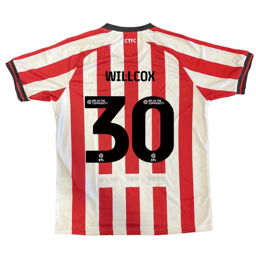 Danxen Kinderen Freddy Willcox #30 Rood Wit Zwart Thuisshirt Thuistenue 2025/26 T-Shirt