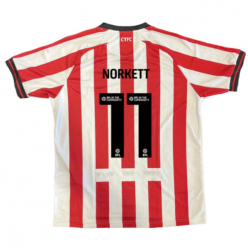 Danxen Kinderen Manni Norkett #11 Rood Wit Zwart Thuisshirt Thuistenue 2025/26 T-Shirt