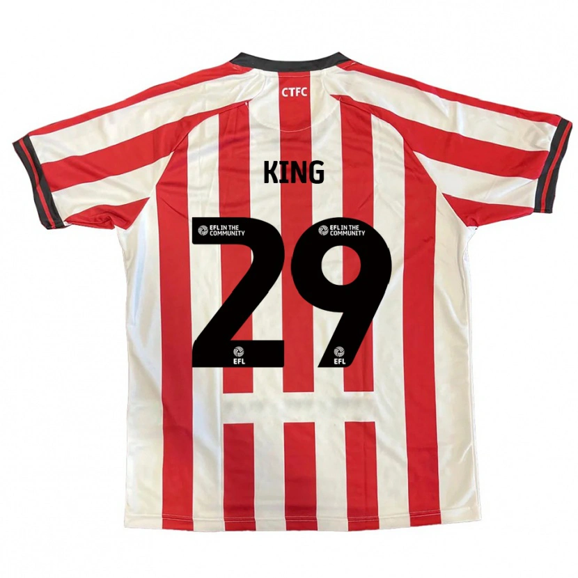 Danxen Kinderen Tom King #29 Rood Wit Zwart Thuisshirt Thuistenue 2025/26 T-Shirt