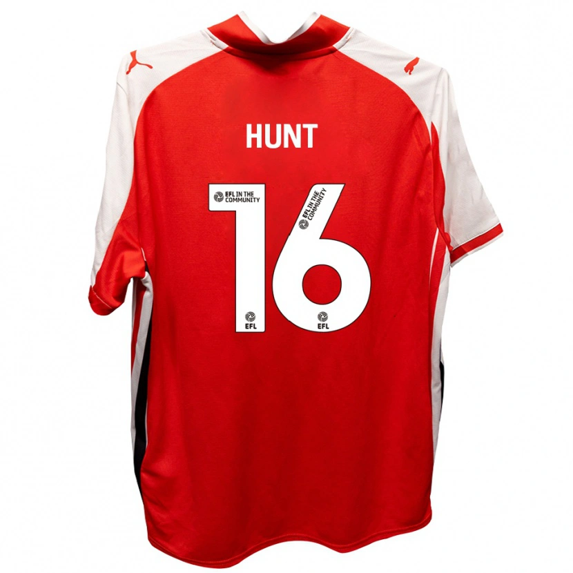 Danxen Kinderen Mackenzie Hunt #16 Rood Wit Thuisshirt Thuistenue 2025/26 T-Shirt