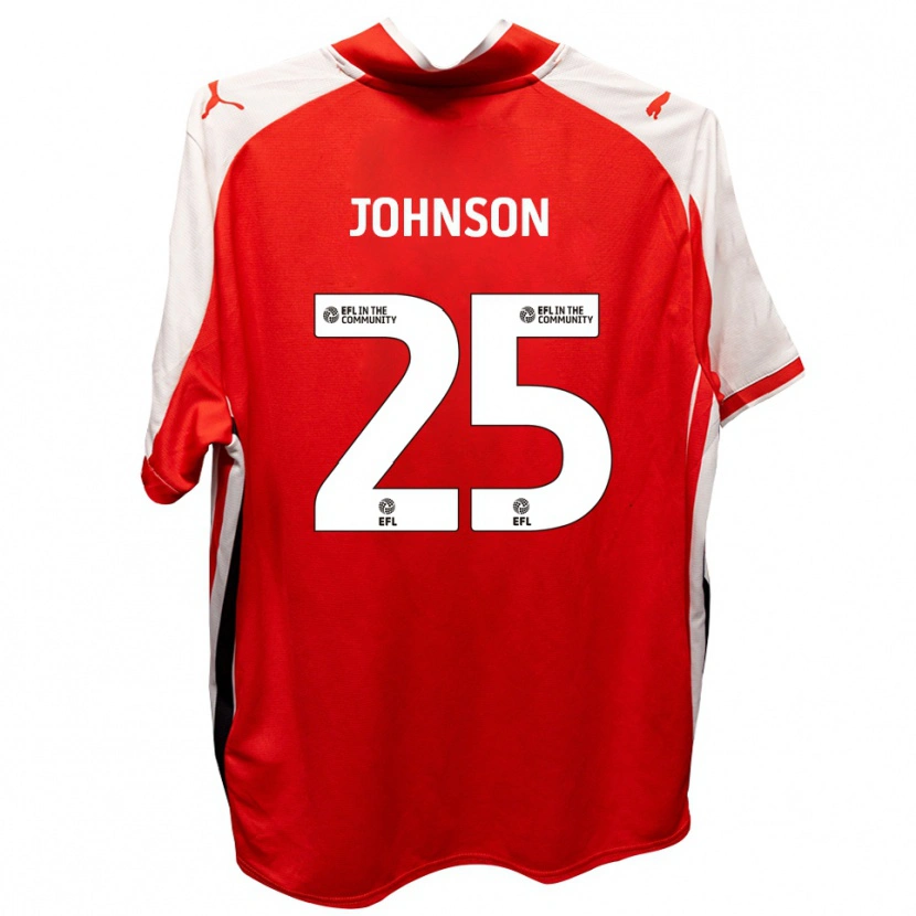 Danxen Kinderen Will Johnson #25 Rood Wit Thuisshirt Thuistenue 2025/26 T-Shirt