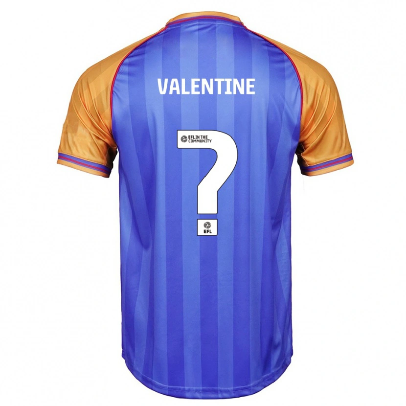 Danxen Kinderen Jayden Valentine #0 Blauw Oranje Thuisshirt Thuistenue 2025/26 T-Shirt