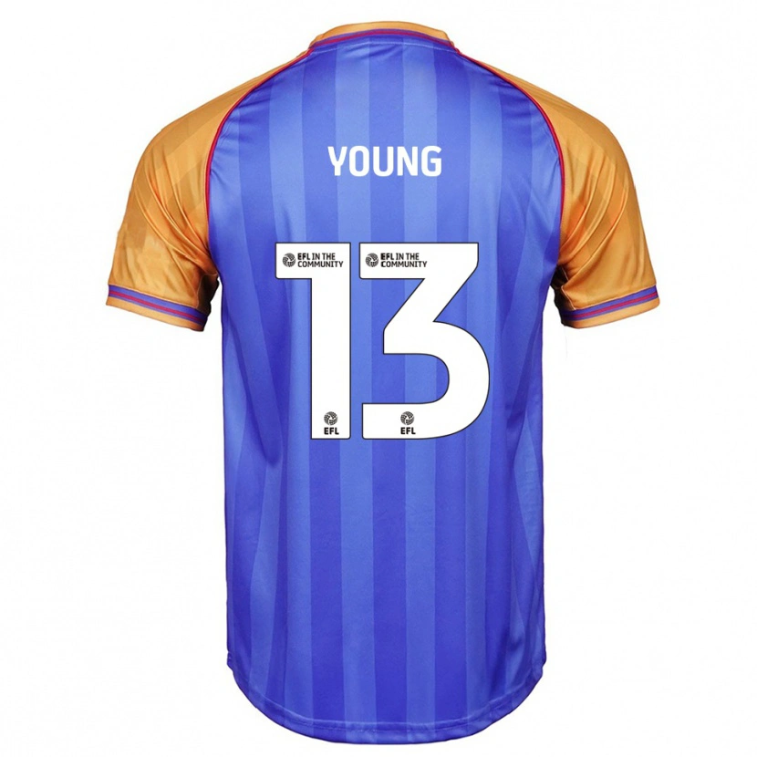 Danxen Kinderen Joe Young #13 Blauw Oranje Thuisshirt Thuistenue 2025/26 T-Shirt