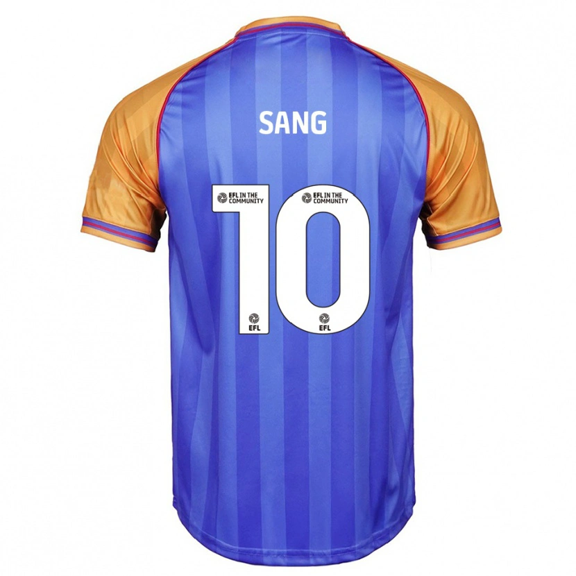 Danxen Kinderen Tom Sang #10 Blauw Oranje Thuisshirt Thuistenue 2025/26 T-Shirt