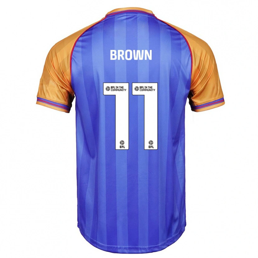 Danxen Kinderen Lucy Brown #11 Blauw Oranje Thuisshirt Thuistenue 2025/26 T-Shirt