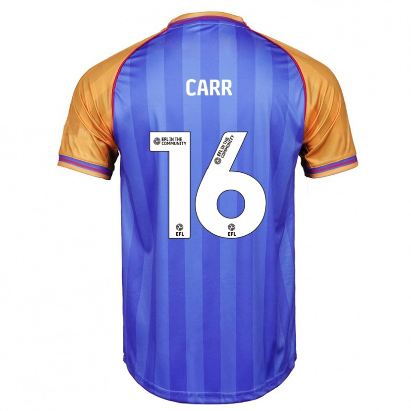 Danxen Kinderen Jeorgia Carr #16 Blauw Oranje Thuisshirt Thuistenue 2025/26 T-Shirt