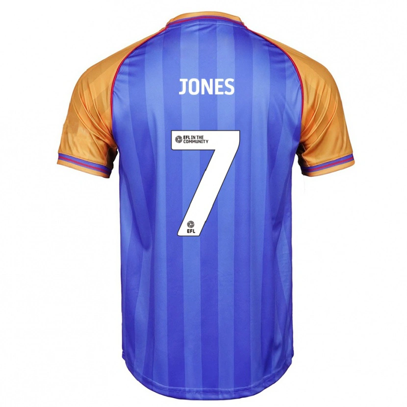 Danxen Kinderen Maddie Jones #7 Blauw Oranje Thuisshirt Thuistenue 2025/26 T-Shirt