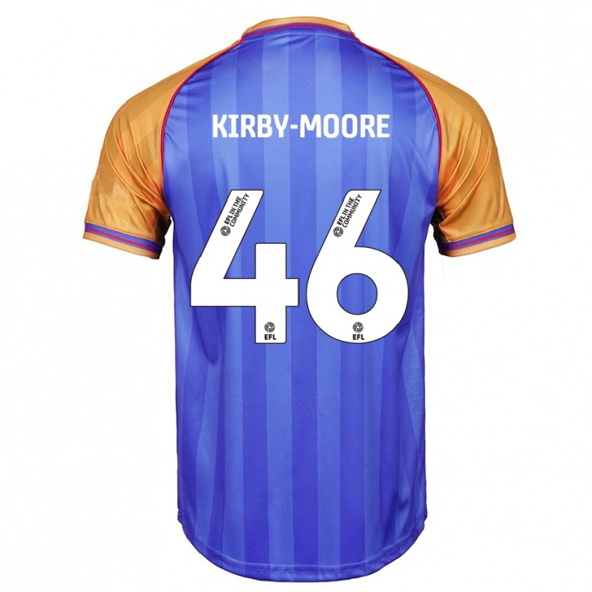 Danxen Kinderen Harvey Kirby-Moore #46 Blauw Oranje Thuisshirt Thuistenue 2025/26 T-Shirt