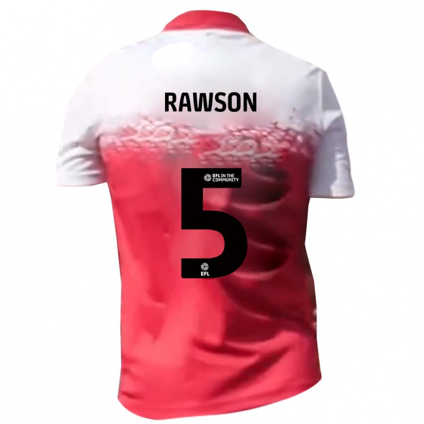 Danxen Kinderen Farrend Rawson #5 Rood Wit Thuisshirt Thuistenue 2025/26 T-Shirt