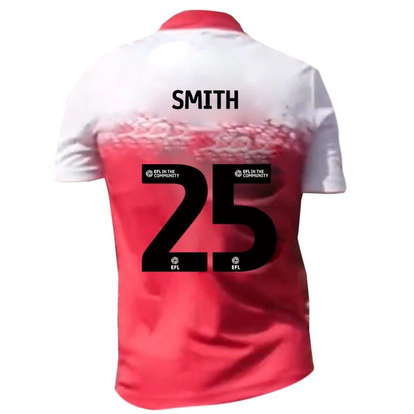 Danxen Kinderen Josh Smith #25 Rood Wit Thuisshirt Thuistenue 2025/26 T-Shirt