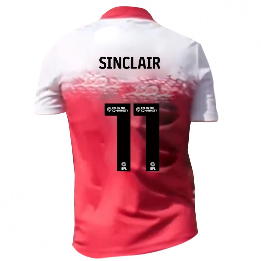 Danxen Kinderen Isaac Sinclair #11 Rood Wit Thuisshirt Thuistenue 2025/26 T-Shirt