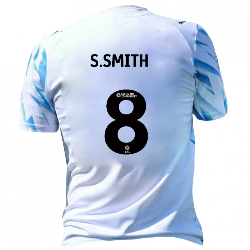Danxen Kinderen Scott Smith #8 Wit Hemelsblauw Thuisshirt Thuistenue 2025/26 T-Shirt
