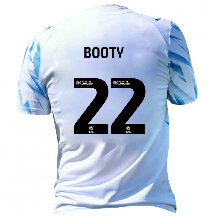 Danxen Kinderen Regan Booty #22 Wit Hemelsblauw Thuisshirt Thuistenue 2025/26 T-Shirt