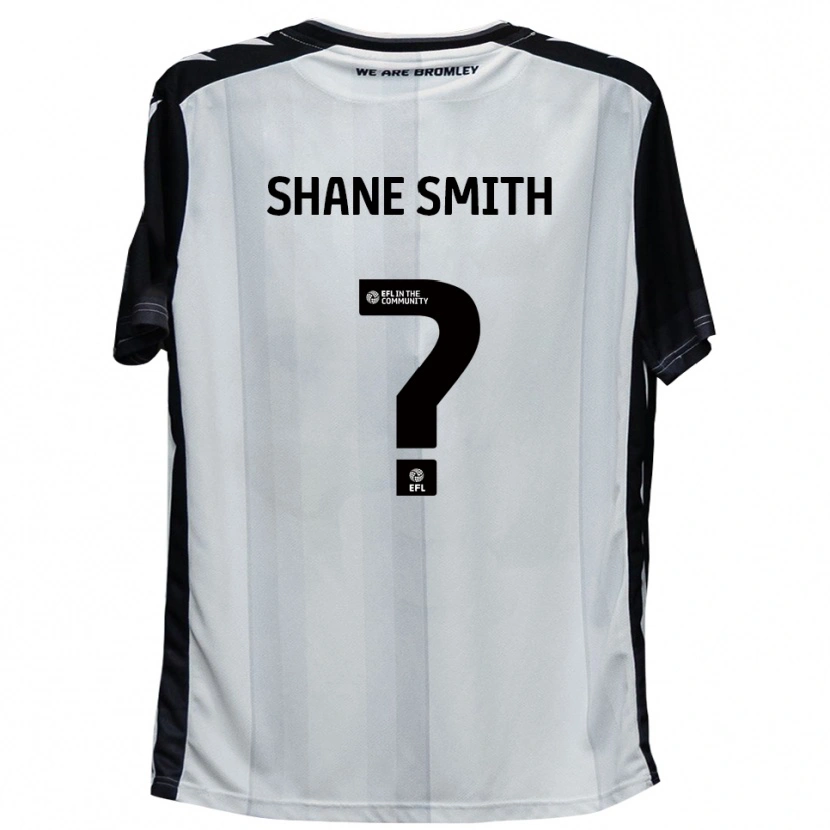 Danxen Kinderen Shane Smith #0 Wit Zwart Thuisshirt Thuistenue 2025/26 T-Shirt