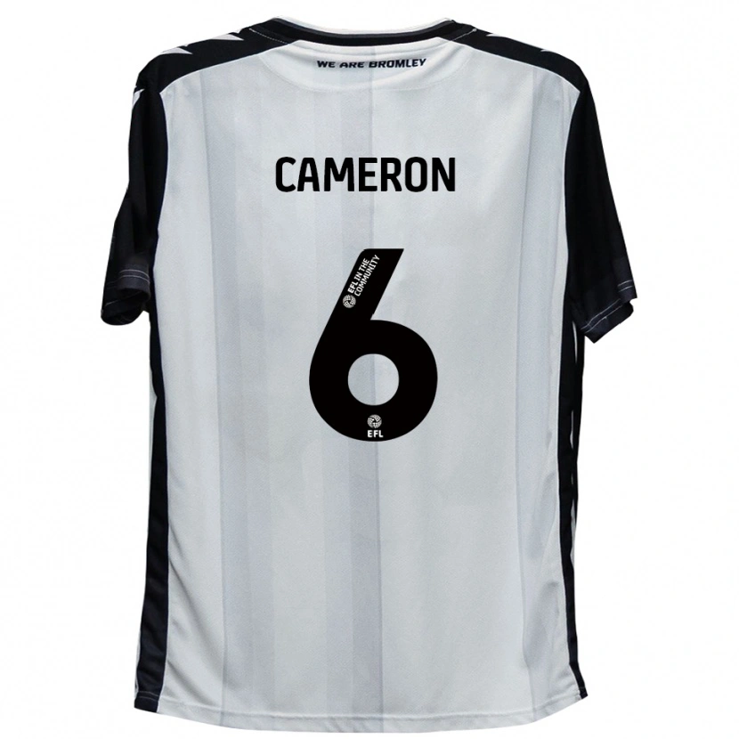 Danxen Kinderen Kyle Cameron #6 Wit Zwart Thuisshirt Thuistenue 2025/26 T-Shirt