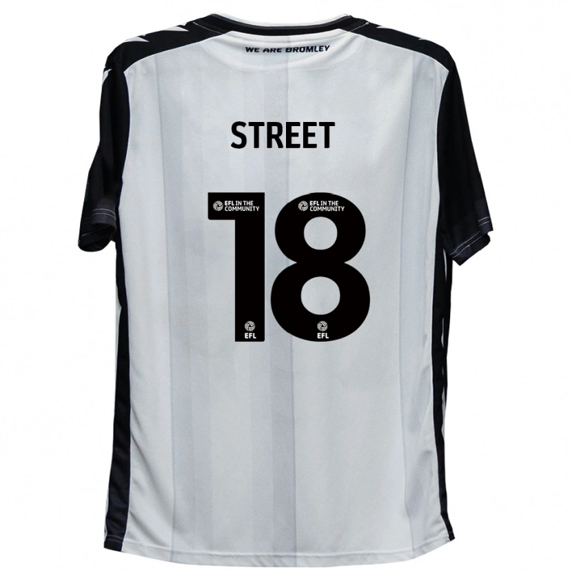Danxen Kinderen Will Street #18 Wit Zwart Thuisshirt Thuistenue 2025/26 T-Shirt