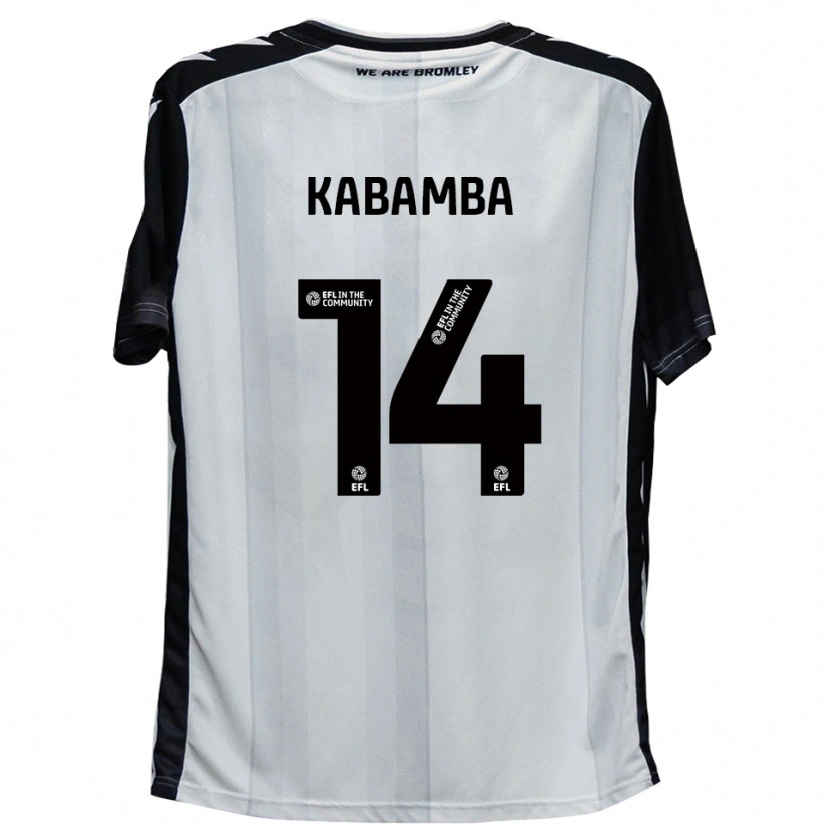 Danxen Kinderen Nicke Kabamba #14 Wit Zwart Thuisshirt Thuistenue 2025/26 T-Shirt