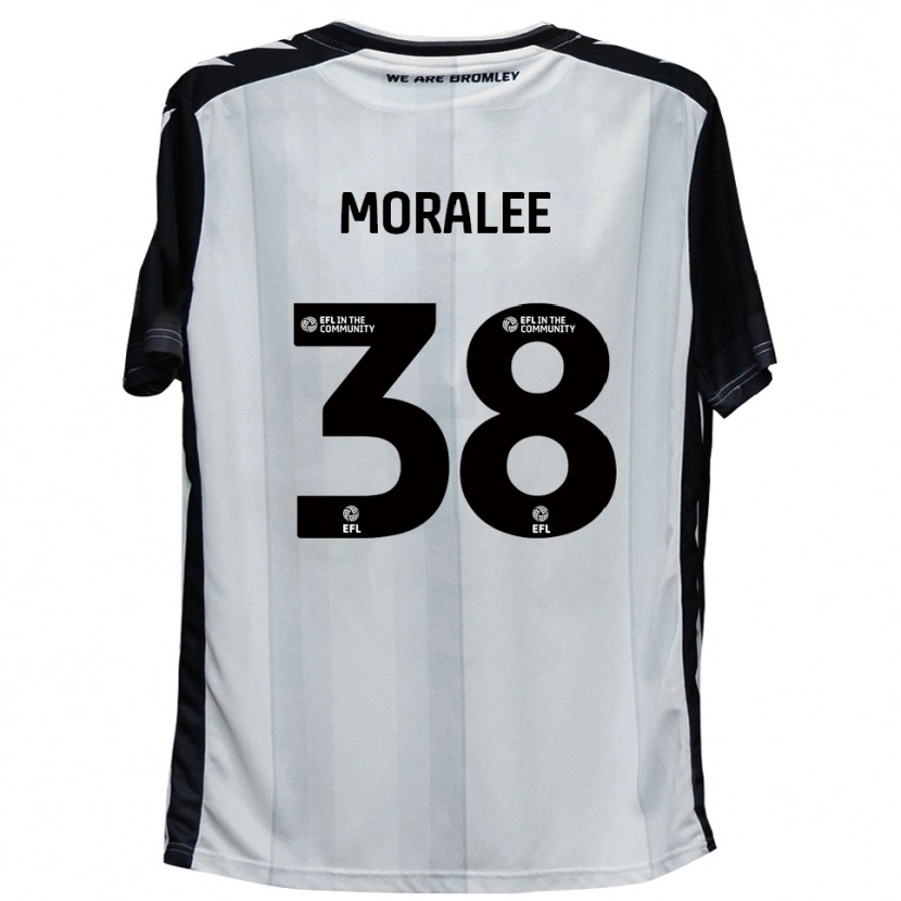 Danxen Kinderen Frankie Moralee #38 Wit Zwart Thuisshirt Thuistenue 2025/26 T-Shirt