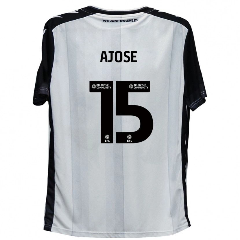 Danxen Kinderen Zac Ajose #15 Wit Zwart Thuisshirt Thuistenue 2025/26 T-Shirt