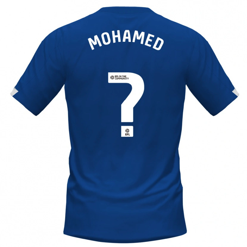 Danxen Kinderen Mohssen Mohamed #0 Blauw Wit Thuisshirt Thuistenue 2025/26 T-Shirt