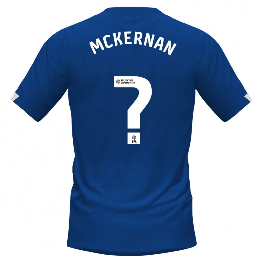 Danxen Kinderen Marcus Mckernan #0 Blauw Wit Thuisshirt Thuistenue 2025/26 T-Shirt