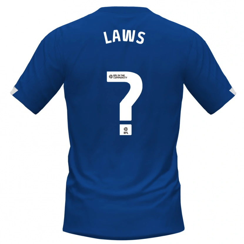 Danxen Kinderen Kai Laws #0 Blauw Wit Thuisshirt Thuistenue 2025/26 T-Shirt