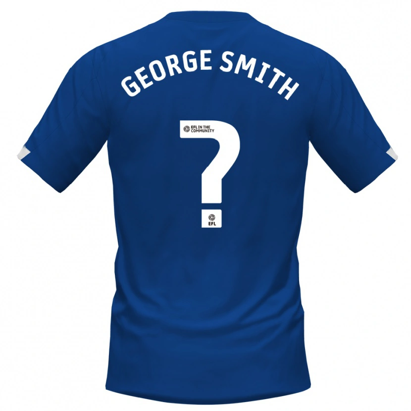 Danxen Kinderen George Smith #0 Blauw Wit Thuisshirt Thuistenue 2025/26 T-Shirt