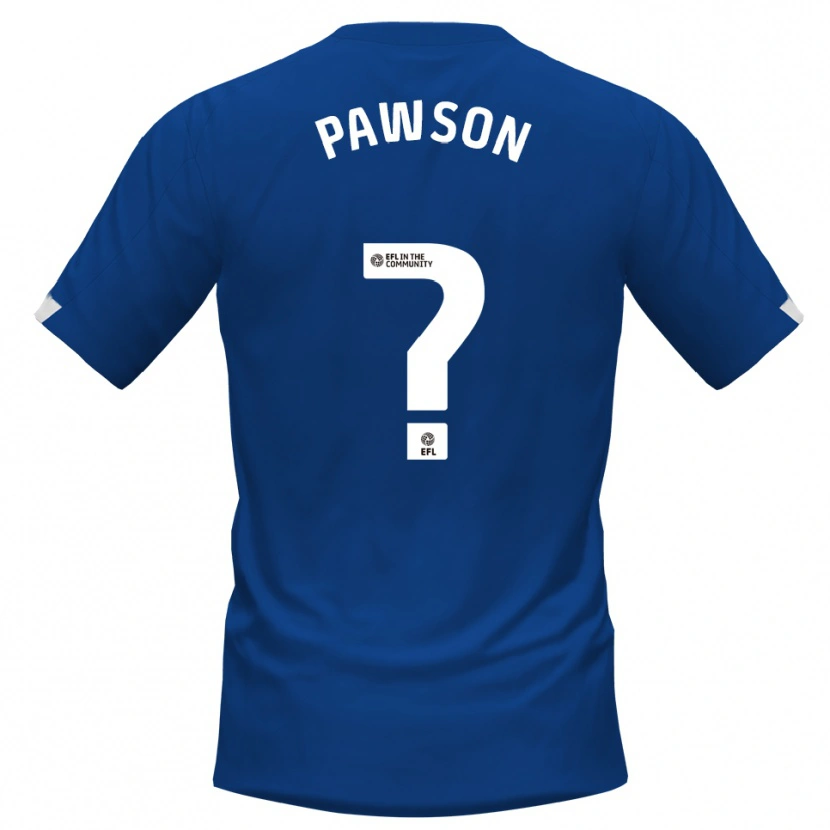 Danxen Kinderen Thomas Pawson #0 Blauw Wit Thuisshirt Thuistenue 2025/26 T-Shirt