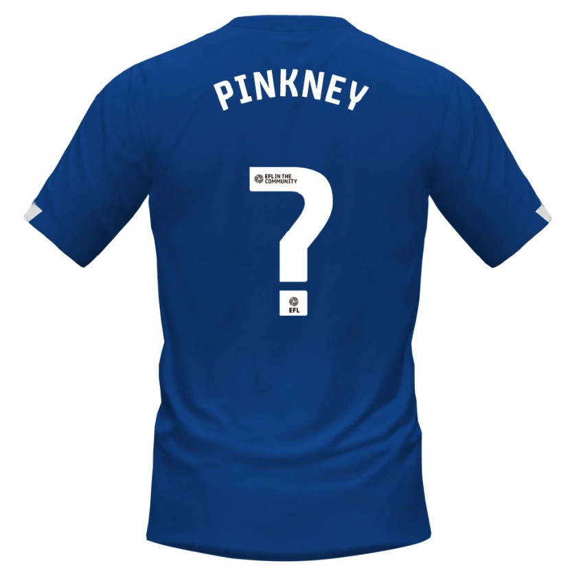 Danxen Kinderen Millie Pinkney #0 Blauw Wit Thuisshirt Thuistenue 2025/26 T-Shirt