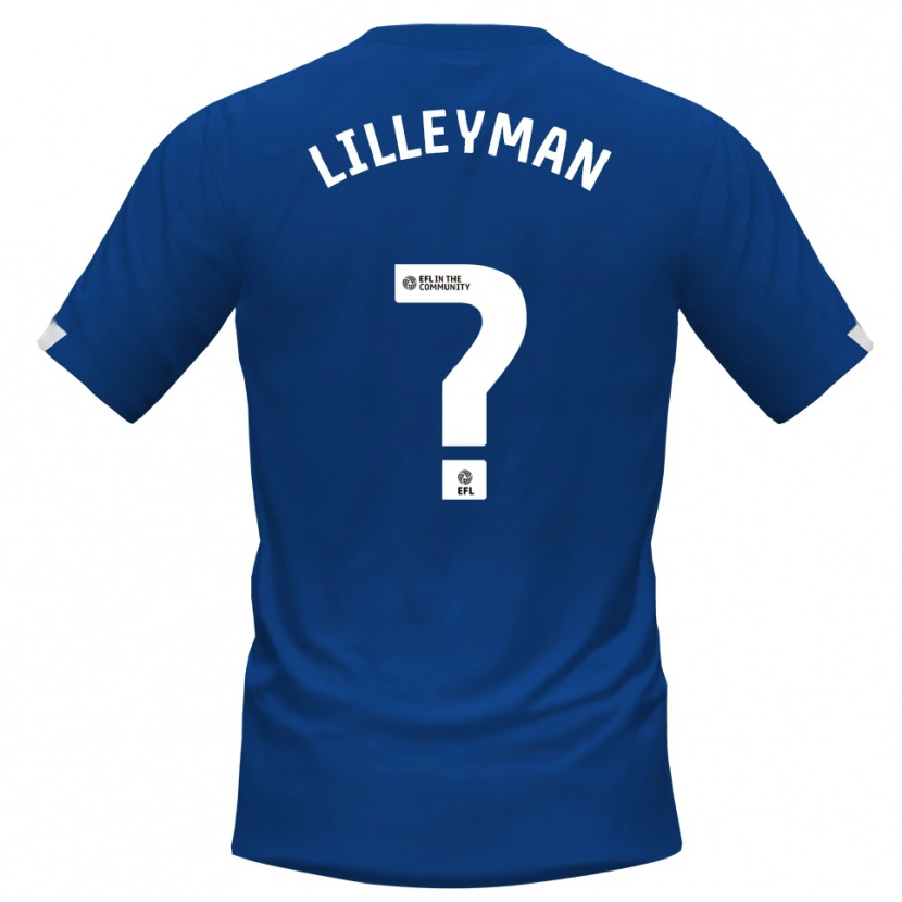 Danxen Kinderen Rebecca Lilleyman #0 Blauw Wit Thuisshirt Thuistenue 2025/26 T-Shirt