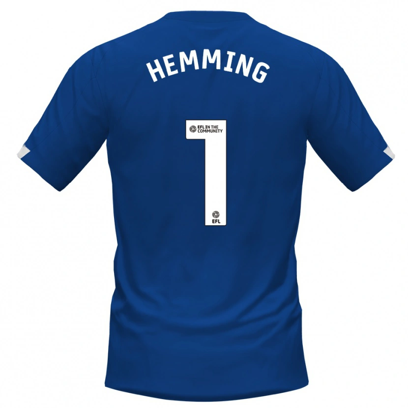 Danxen Kinderen Zach Hemming #1 Blauw Wit Thuisshirt Thuistenue 2025/26 T-Shirt