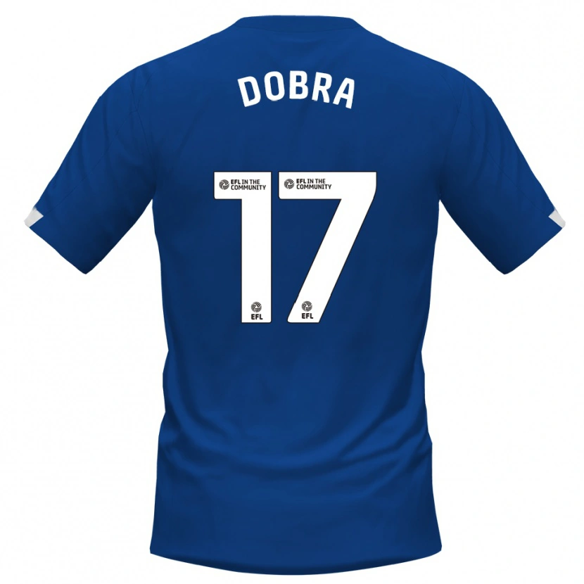 Danxen Kinderen Armando Dobra #17 Blauw Wit Thuisshirt Thuistenue 2025/26 T-Shirt