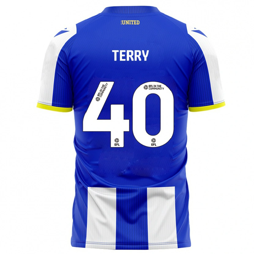 Danxen Kinderen Frankie Terry #40 Blauw Wit Thuisshirt Thuistenue 2025/26 T-Shirt