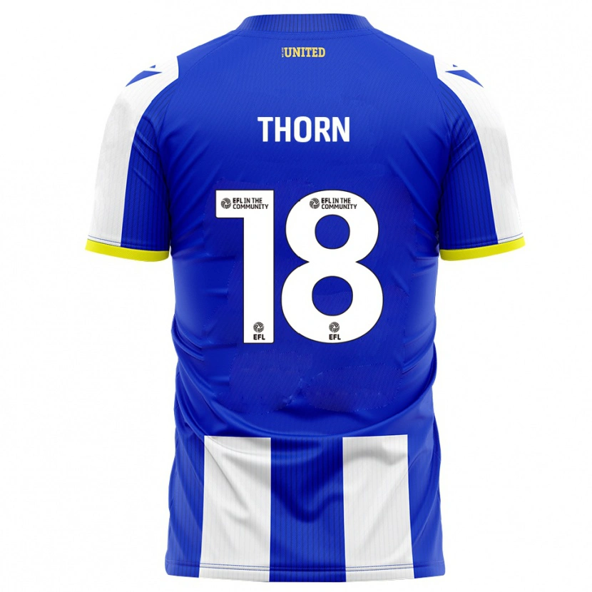 Danxen Kinderen Oscar Thorn #18 Blauw Wit Thuisshirt Thuistenue 2025/26 T-Shirt