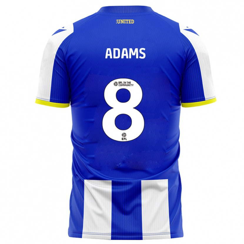 Danxen Kinderen Thalia Adams #8 Blauw Wit Thuisshirt Thuistenue 2025/26 T-Shirt