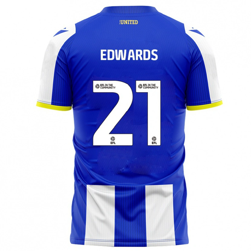 Danxen Kinderen Owura Edwards #21 Blauw Wit Thuisshirt Thuistenue 2025/26 T-Shirt