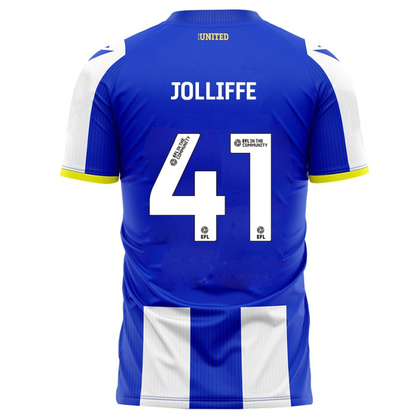 Danxen Kinderen Max Jolliffe #41 Blauw Wit Thuisshirt Thuistenue 2025/26 T-Shirt