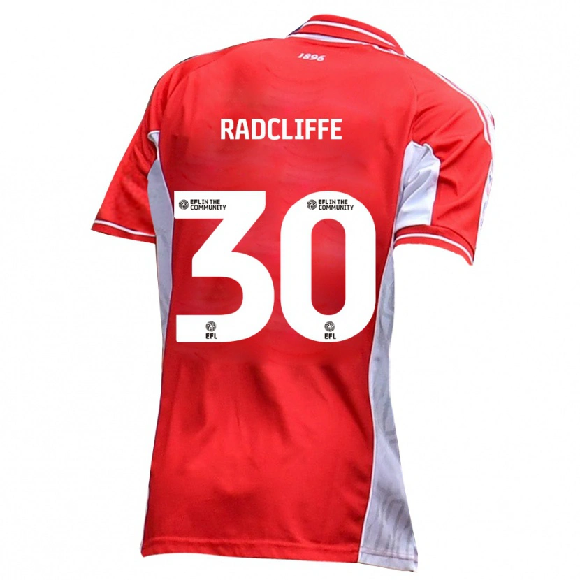 Danxen Kinderen Ben Radcliffe #30 Rood Wit Thuisshirt Thuistenue 2025/26 T-Shirt
