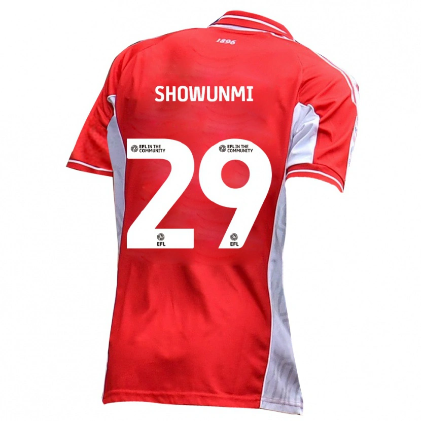 Danxen Kinderen Tola Showunmi #29 Rood Wit Thuisshirt Thuistenue 2025/26 T-Shirt